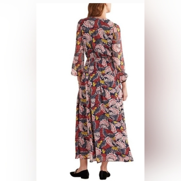 Boden Pink Metallic Detail Maxi Dress 6P - Picture 2 of 11